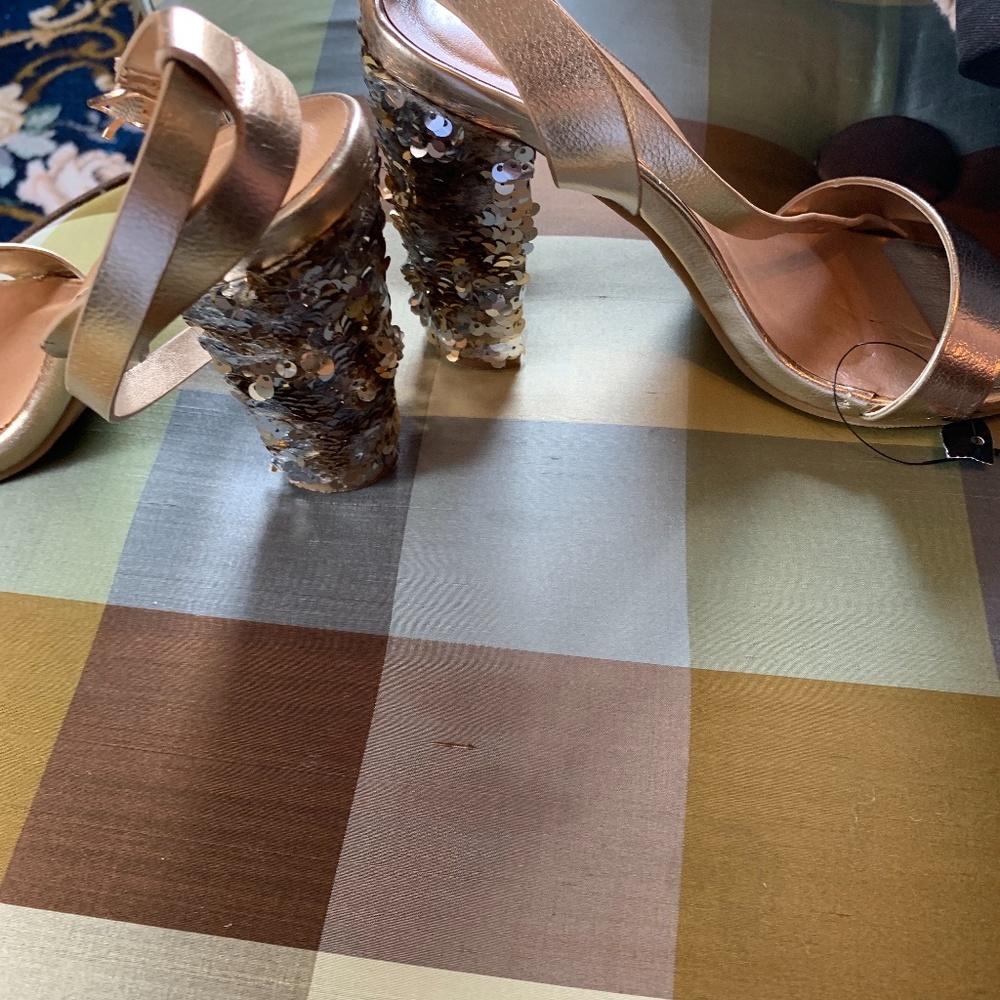 Bamboo‎ sequin heels strappy sandals. Worn 2x